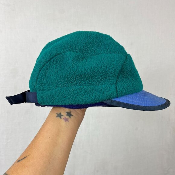 Vintage Patagonia Synchilla Fleece Duckbill Trapper Hat Mens L USA 90s Ear Flap - Picture 4 of 12